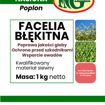 Nasiona Facelii Błękitnej 1kg na Poplon