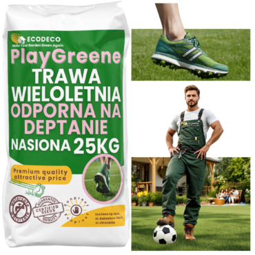 Trawa sportowa 25kg odporna na deptanie samozagęszczająca nasiona