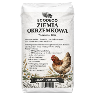 Ziemia Okrzemkowa Diatomit dla kur 20kg